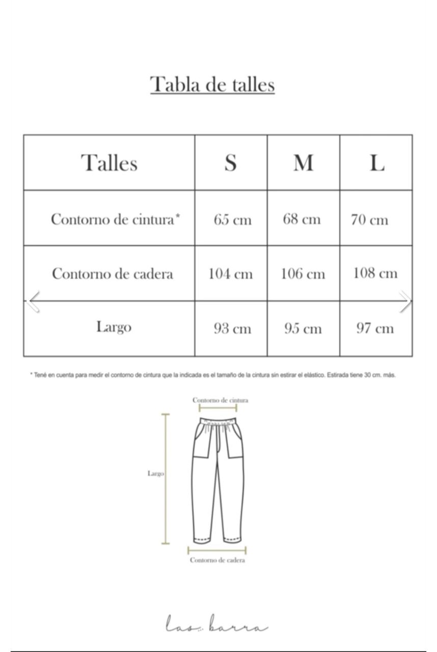 Tabla de talles